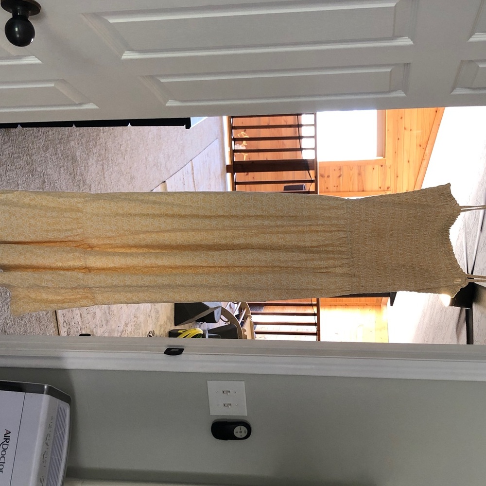 Pact Yellow Floral Dress